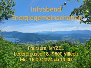 Infoabend zum Thema: Energiegemeinschaften @ Freiraum MYZEL